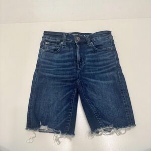 American eagle blue skinny Bermuda shorts size 0